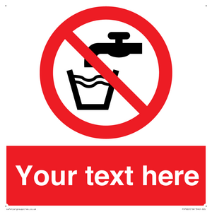 Custom prohibition not drinking water